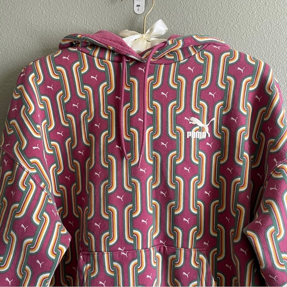 PUMA Classics 70s Psychedelic Hoodie- Medium - Picture 4 of 10